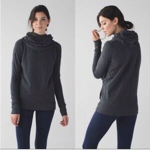 lululemon stress less cowl neck hoodie